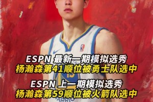 ESPN最新模拟选秀：杨瀚森41顺位被勇士选走！